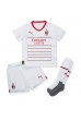 Fotbalové Dres AC Milan Davide Calabria #2 Dětské Venkovní Oblečení 2022-23 Krátký Rukáv (+ trenýrky)
